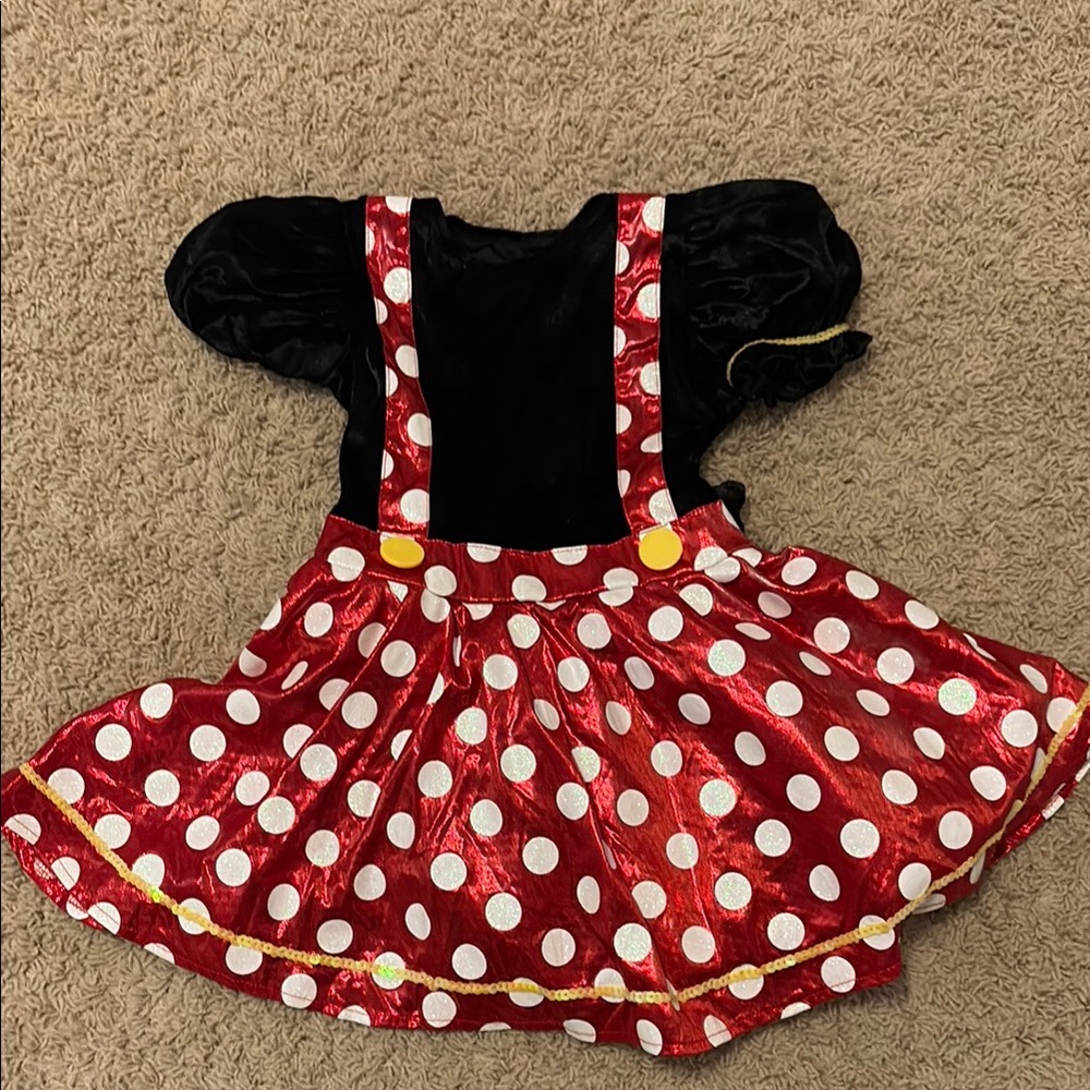 Minnie Mouse Kids Costume Size 4-6 GUC